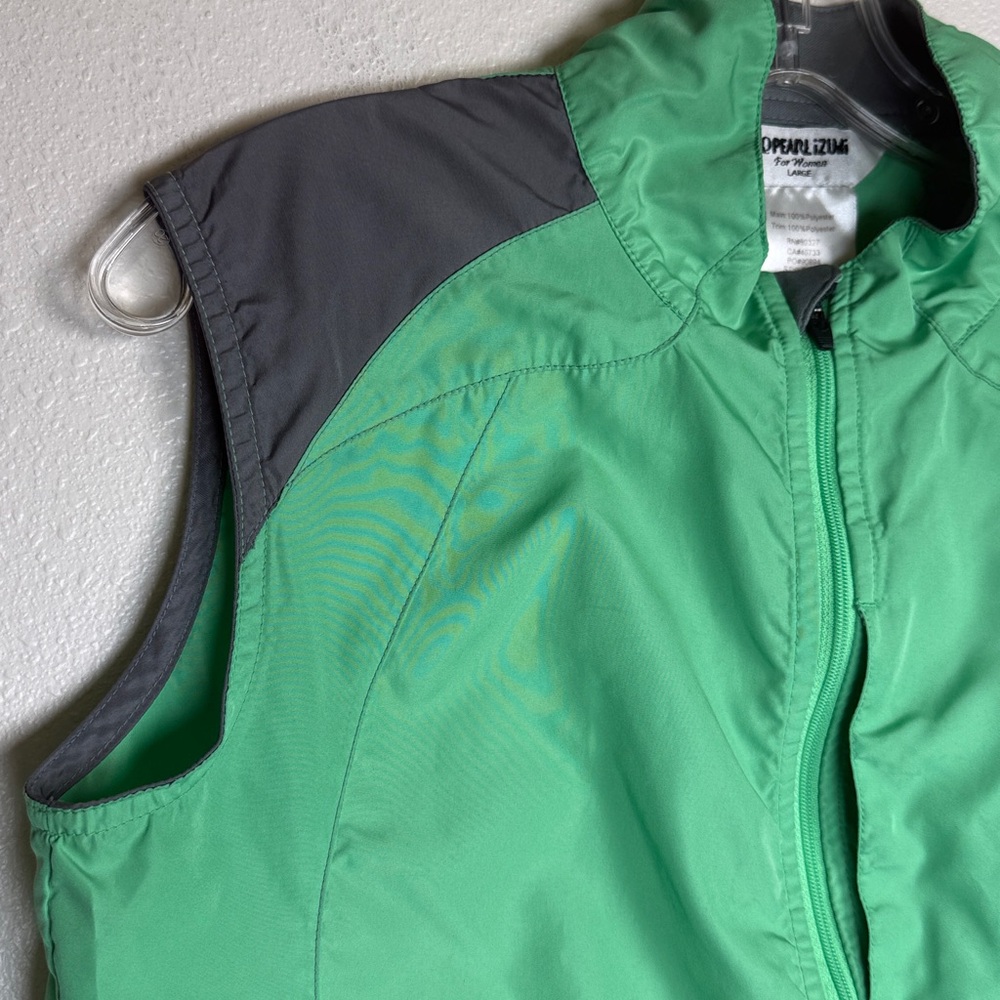 Pearl Izumi Whisper Cycling Vest Women L Zip Up Mesh Back Wind‎ Water Resistant - Picture 10 of 17